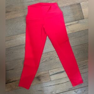 ALO Yoga Bold Red cropped Leggings